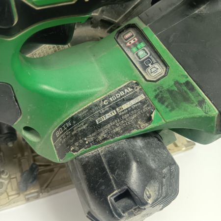  HITACHI 日立 丸のこ 程度C 本体のみ コードレス式 18v JN70059 キズ・ヨゴレ有 C18DBAL グリーン