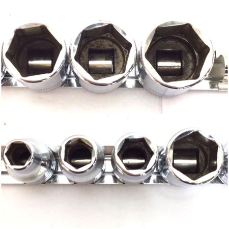  Snap-on スナップオン 6角シャローソケットセット 7個セット 程度B MAC TOOLSソケットホルダー付  TWMシリーズ