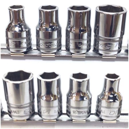  Snap-on スナップオン 6角シャローソケットセット 7個セット 程度B MAC TOOLSソケットホルダー付  TWMシリーズ