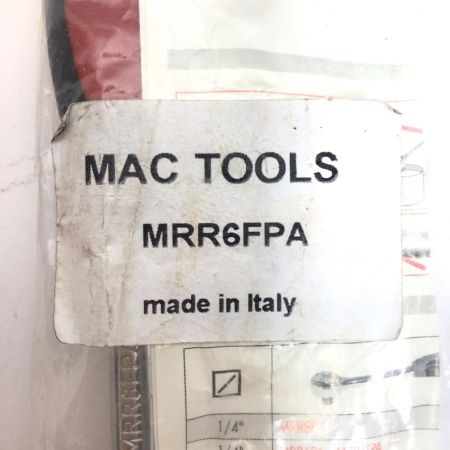  MAC TOOLS マック ラチェットハンドル 未使用品(S)  MRR6FPA レッド×ブラック