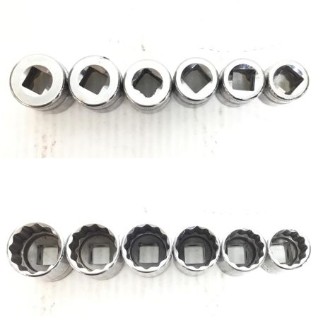  Snap-on スナップオン シャローソケットセット 程度C 12個セット FM8~19