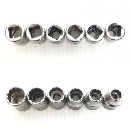  Snap-on スナップオン シャローソケットセット 程度C 12個セット FM8~19