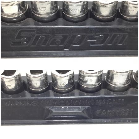  Snap-on スナップオン シャローソケットセット 程度C 12個セット FM8~19