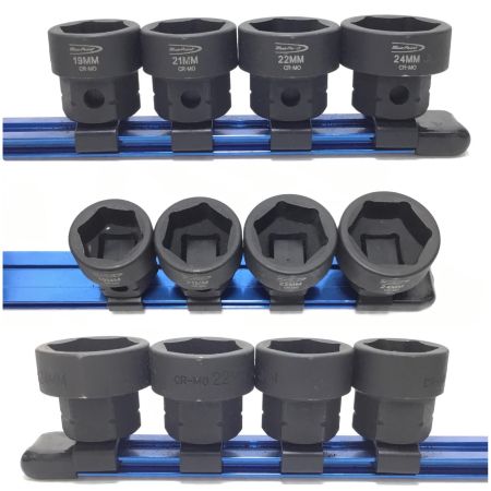  Blue Point ソケットセット 程度B 9個セット・ホルダー付 12mm~24mm
