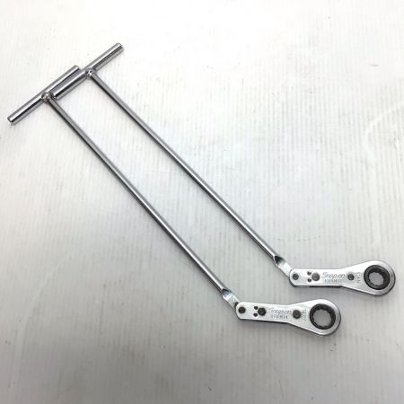  Snap-on スナップオン ハンドツール T型ラチェットハンドルセット  程度B 2本セット 12mm~14mm 使用感有 RTBM12/RTBM14