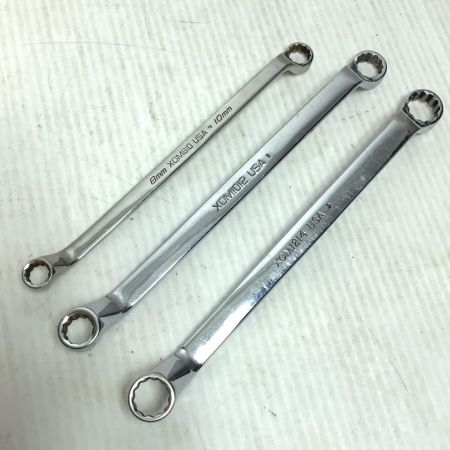  Snap-on スナップオン ハンドツール 両口メガネレンチ 程度B 3本セット 使用感有 ディープオフセットスタンダード XOM1214/1012/810