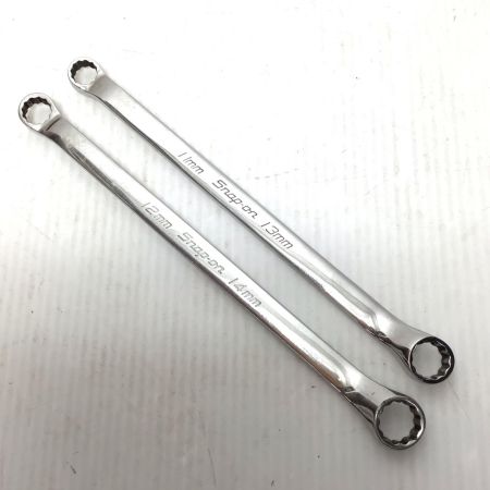  Snap-on スナップオン ハンドツール 両口メガネレンチ 程度B 2本セット 11mm~13mm/12mm~14mm 使用感有 XBM1113A/1214A