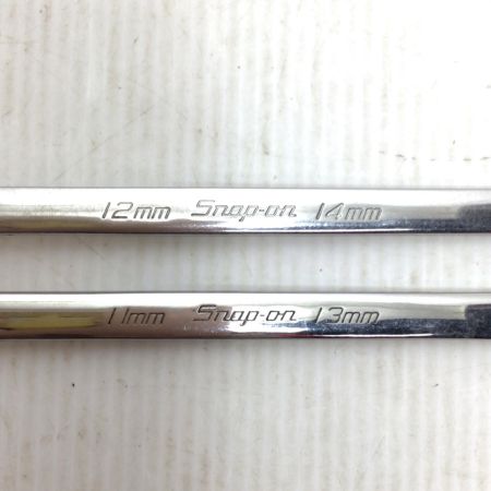  Snap-on スナップオン ハンドツール 両口メガネレンチ 程度B 2本セット 11mm~13mm/12mm~14mm 使用感有 XBM1113A/1214A