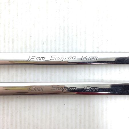  Snap-on スナップオン ハンドツール 両口メガネレンチ  程度B 2本セット 12~14mm/13~15mm 使用感有 XBM1214SA/1315SA