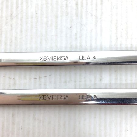  Snap-on スナップオン ハンドツール 両口メガネレンチ  程度B 2本セット 12~14mm/13~15mm 使用感有 XBM1214SA/1315SA