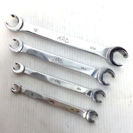  MAC ハンドツール フレアナットレンチ 程度B 4本セット 使用感有 FB61921MMR/1417/1012/810