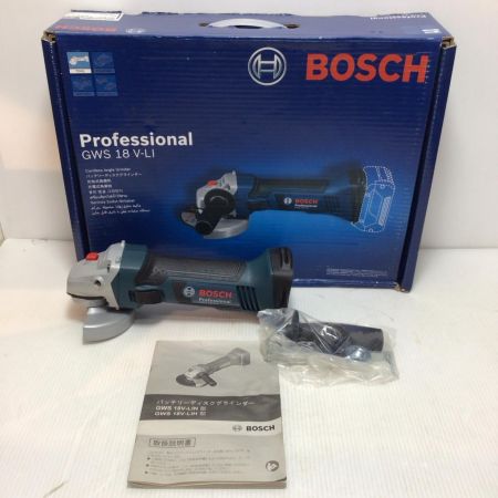  BOSCH ボッシュ ディスクグラインダー  未使用品(S) 取説・ハンドル コードレス式 18v GWS18V-Li