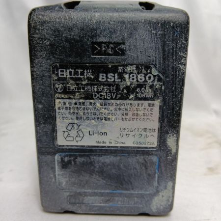 HITACHI 日立  DH18DSL グリーン 充電池1個付 コードレス式 16mm 18v 6.0Ah J170185 キズ・ヨゴレ有 DH18DSL グリーン