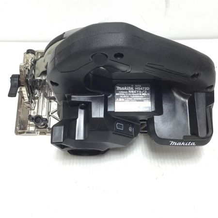  MAKITA マキタ 丸のこ 程度A 本体のみ コードレス式 125mm 14.4v HS472D ブラック