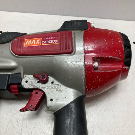 MAX マックス エアネイラ ケース付 常圧 9mm TA-557F/957T レッド