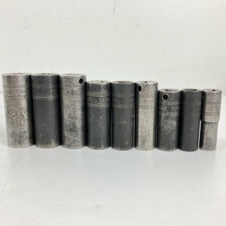 ЗЗ MAC TOOLS マック 3/8 ディープソケット XDPG610MM他 9個セット 10-19ｍｍ ※12ｍｍ無し