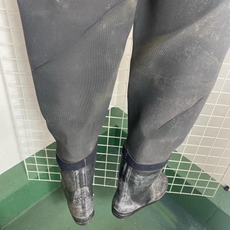  弘進ゴム ネオプレン胴付長 程度B XL 28.0cm 水漏れ未チェック ブラック