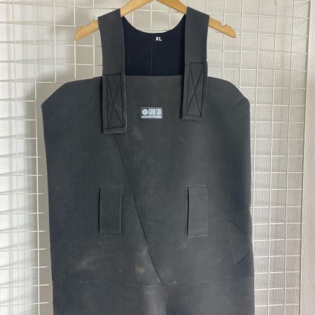  弘進ゴム ネオプレン胴付長 程度B XL 28.0cm 水漏れ未チェック ブラック