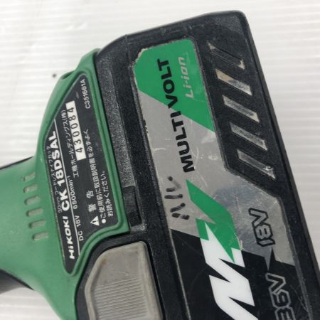 ДД HiKOKI ハイコーキ ナイフカッター 程度B 充電池1個付 コードレス式 30mm 18v  CK18DSAL グリーン