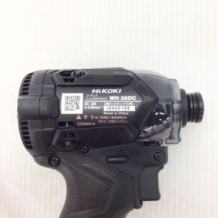  HiKOKI ハイコーキ インパクトドライバ 未使用品(S) 本体のみ コードレス式 36v J8400195 (NN) WH36DC ブラック