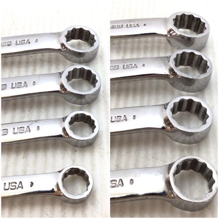  Snap-on スナップオン コンビネーションレンチセット 程度B レンチホルダー付 8本セット OXIM19B/18B/17B/16B/15B/14B/11B/10B