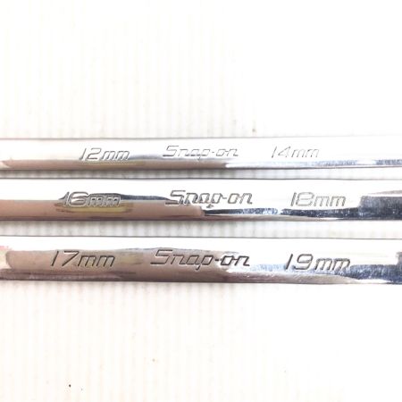  Snap-on スナップオン 両口メガネレンチ 程度B 3本セット XDHM1719・XDHFM1618・XDHM1214