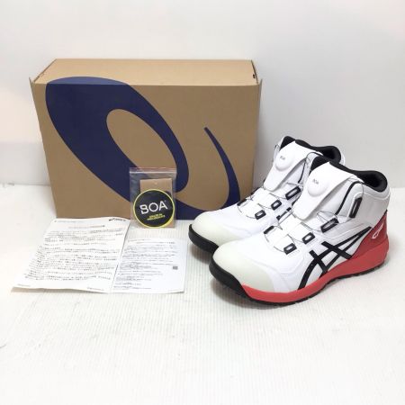  asics アシックス 安全靴 未使用品(S) 27.0cm WINJOB CP304 BOA WHITE/BLACK  1271A030-100