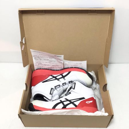  asics アシックス 安全靴 未使用品(S) 27.0cm WINJOB CP304 BOA WHITE/BLACK  1271A030-100