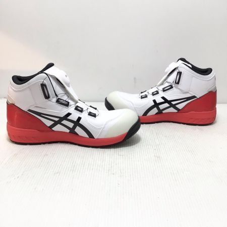  asics アシックス 安全靴 未使用品(S) 27.0cm WINJOB CP304 BOA WHITE/BLACK  1271A030-100