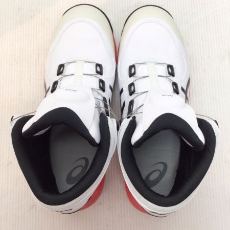  asics アシックス 安全靴 未使用品(S) 27.0cm WINJOB CP304 BOA WHITE/BLACK  1271A030-100