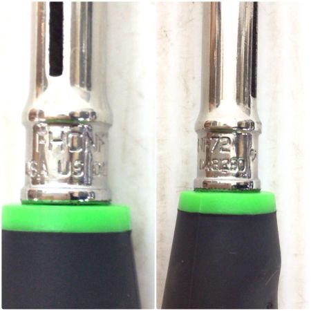  Snap-on スナップオン ラチェットハンドル 程度B  FHCNF72 グリーン