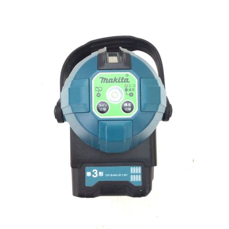  MAKITA マキタ レーザー墨出し器  程度B 受光器、ケース付 コードレス式 電池パック付き 1.5ｖ 1906127 グリーンレーザー SK10GD ブルー