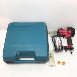 ΘΘ MAKITA マキタ エア釘打ち 程度C ケース付 高圧 3640 キズ有 AN511HB レッド Cランク