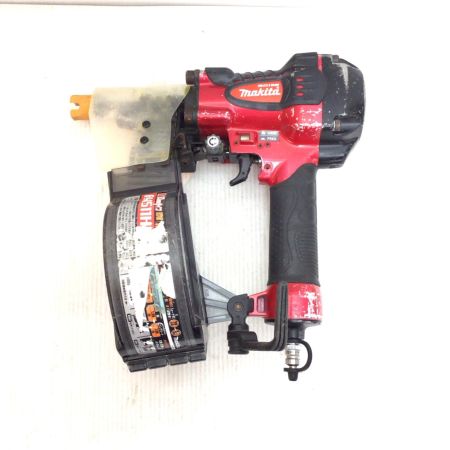  MAKITA マキタ エア釘打ち 程度C ケース付 高圧 3640 キズ有 AN511HB レッド