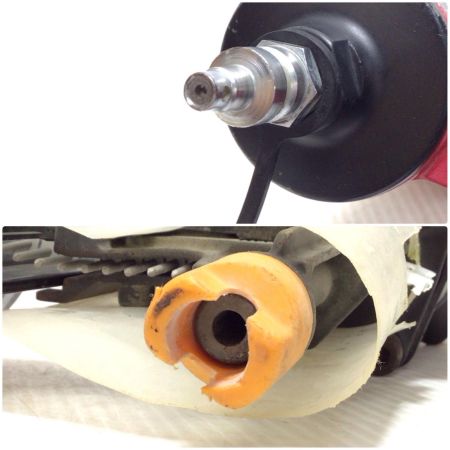  MAKITA マキタ エア釘打ち 程度C ケース付 高圧 3640 キズ有 AN511HB レッド