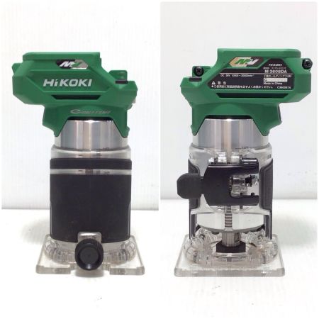  HiKOKI ハイコーキ トリマー 程度A 充電器・充電池1個・システムケース付 コードレス式 36v C211695 使用感有 M3608DA グリーン
