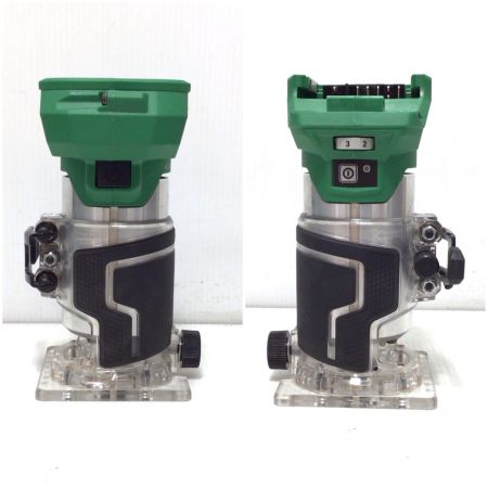  HiKOKI ハイコーキ トリマー 程度A 充電器・充電池1個・システムケース付 コードレス式 36v C211695 使用感有 M3608DA グリーン