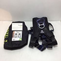 ΘΘ TITAN フルハーネス型安全帯 未使用品(S) PAHN-10A-BL-M ブラック Sランク