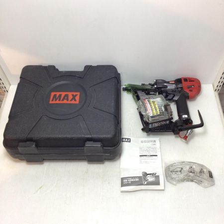  MAX マックス ロール釘打機 程度B ケース付 高圧 65mm 21707203F HN-65N3(D) レッド