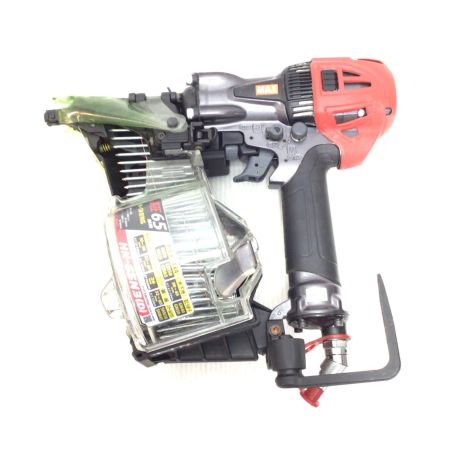  MAX マックス ロール釘打機 程度B ケース付 高圧 65mm 21707203F HN-65N3(D) レッド