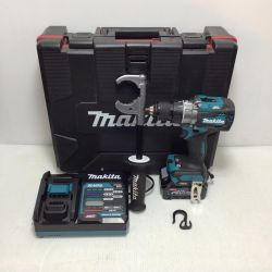 ΘΘ MAKITA マキタ ドライバドリル 程度B 充電器・充電池1個・ケース付 コードレス式 40v 充電9回 0007177Y 使用感有 DF001GRDX ブルー Bランク