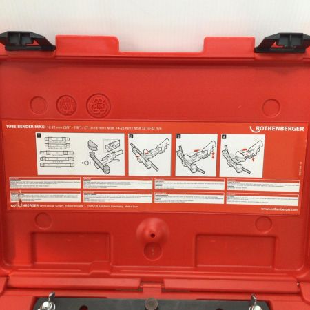  Asada マキシベンダ 程度B アタッチメント・ケース付 使用感有 レッド