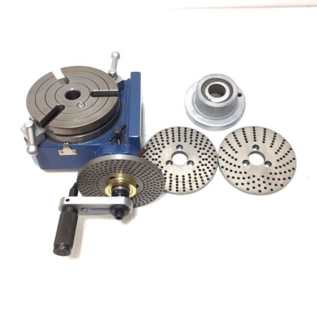   ロータリーテーブル 程度B アタッチメント付 ブルー