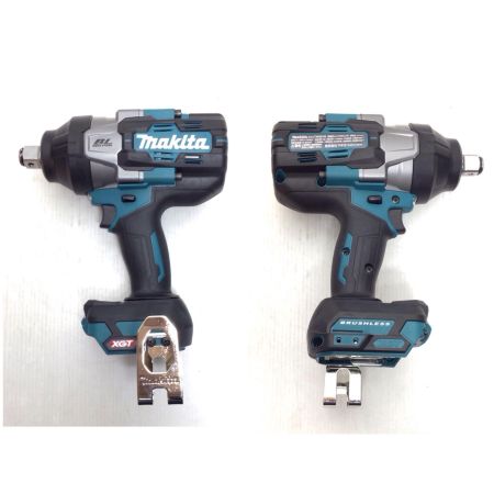  MAKITA マキタ インパクトレンチ 未使用品(S) 充電器・充電池2個・ケース付 コードレス式 40v 35791 TW001GRDX ブルー