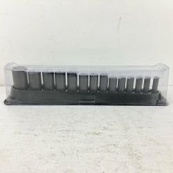 ЗЗ Snap-on スナップオン 3/8 インパクトディープソケット SIMFM8A他 14個組 マグネットトレー付 PAKTY227 ブラック Bランク