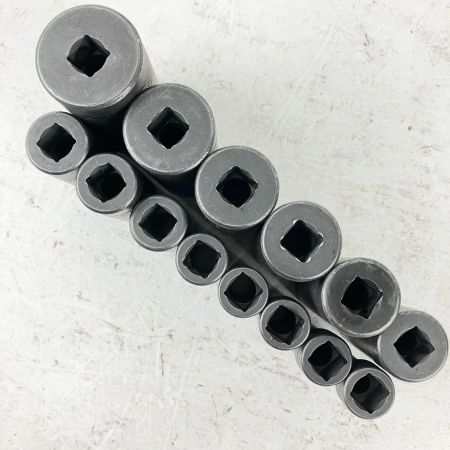 ЗЗ Snap-on スナップオン 3/8 インパクトディープソケット SIMFM8A他 14個組 マグネットトレー付 PAKTY227 ブラック