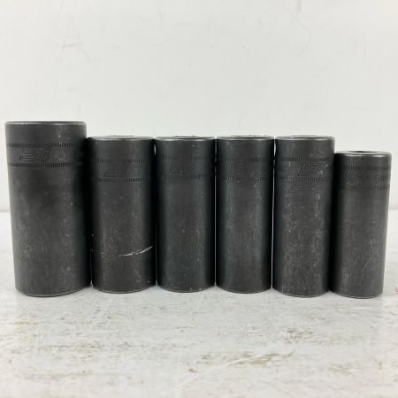 ЗЗ Snap-on スナップオン 3/8 インパクトディープソケット SIMFM8A他 14個組 マグネットトレー付 PAKTY227 ブラック