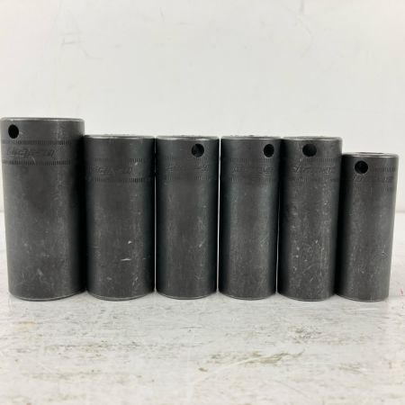 ЗЗ Snap-on スナップオン 3/8 インパクトディープソケット SIMFM8A他 14個組 マグネットトレー付 PAKTY227 ブラック