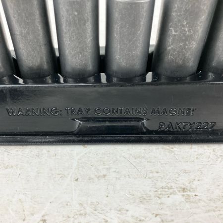 ЗЗ Snap-on スナップオン 3/8 インパクトディープソケット SIMFM8A他 14個組 マグネットトレー付 PAKTY227 ブラック