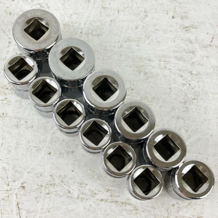 ЗЗ Snap-on スナップオン 3/8 シャローソケットセット YFSM81他 12個セット マグネットトレー付 PAKTY231